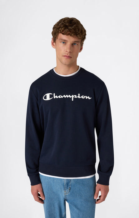 Men’s Lightweight Crewneck Sweatshirt with Maxi Printed Logo