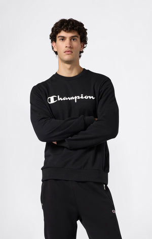 Leichtes Rundhals-Sweatshirt mit Großem Gedrucktem Logo für Herren