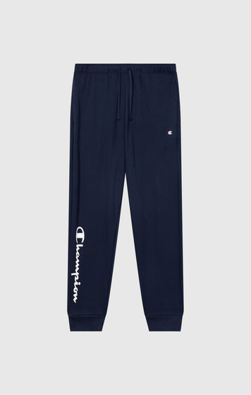 Leichte Jogger-Hose mit Rippbündchen und Großem Gedrucktem Logo für Herren