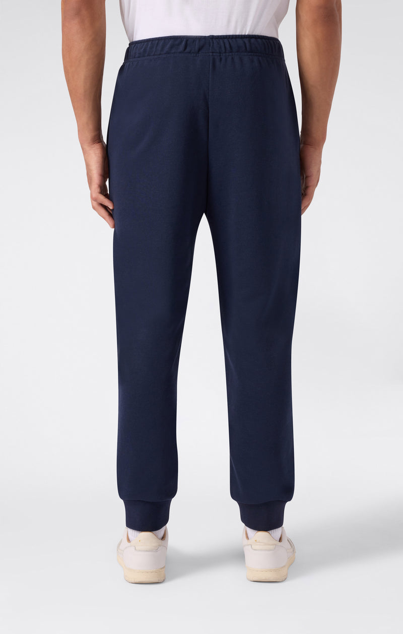Men’s Lightweight Jogger Pants with Rib Cuffs and Maxi Printed Logo