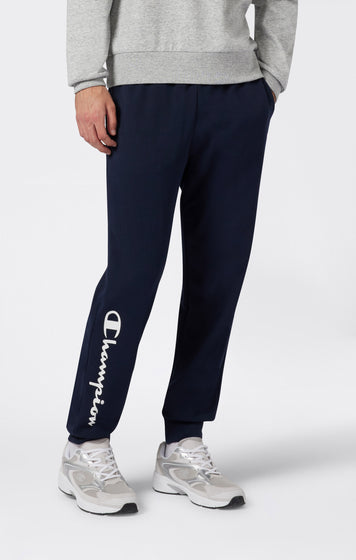 Leichte Jogger-Hose mit Rippbündchen und Großem Gedrucktem Logo für Herren