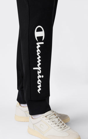 Men’s Lightweight Jogger Pants with Rib Cuffs and Maxi Printed Logo