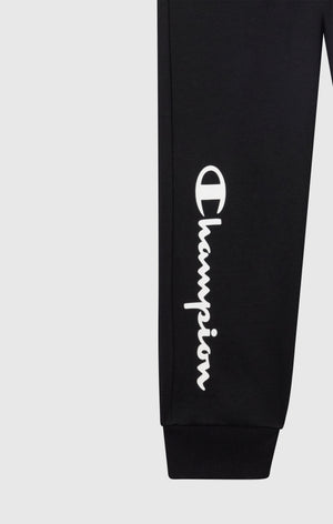 Men’s Lightweight Jogger Pants with Rib Cuffs and Maxi Printed Logo