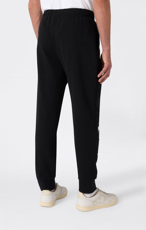 Men’s Lightweight Jogger Pants with Rib Cuffs and Maxi Printed Logo