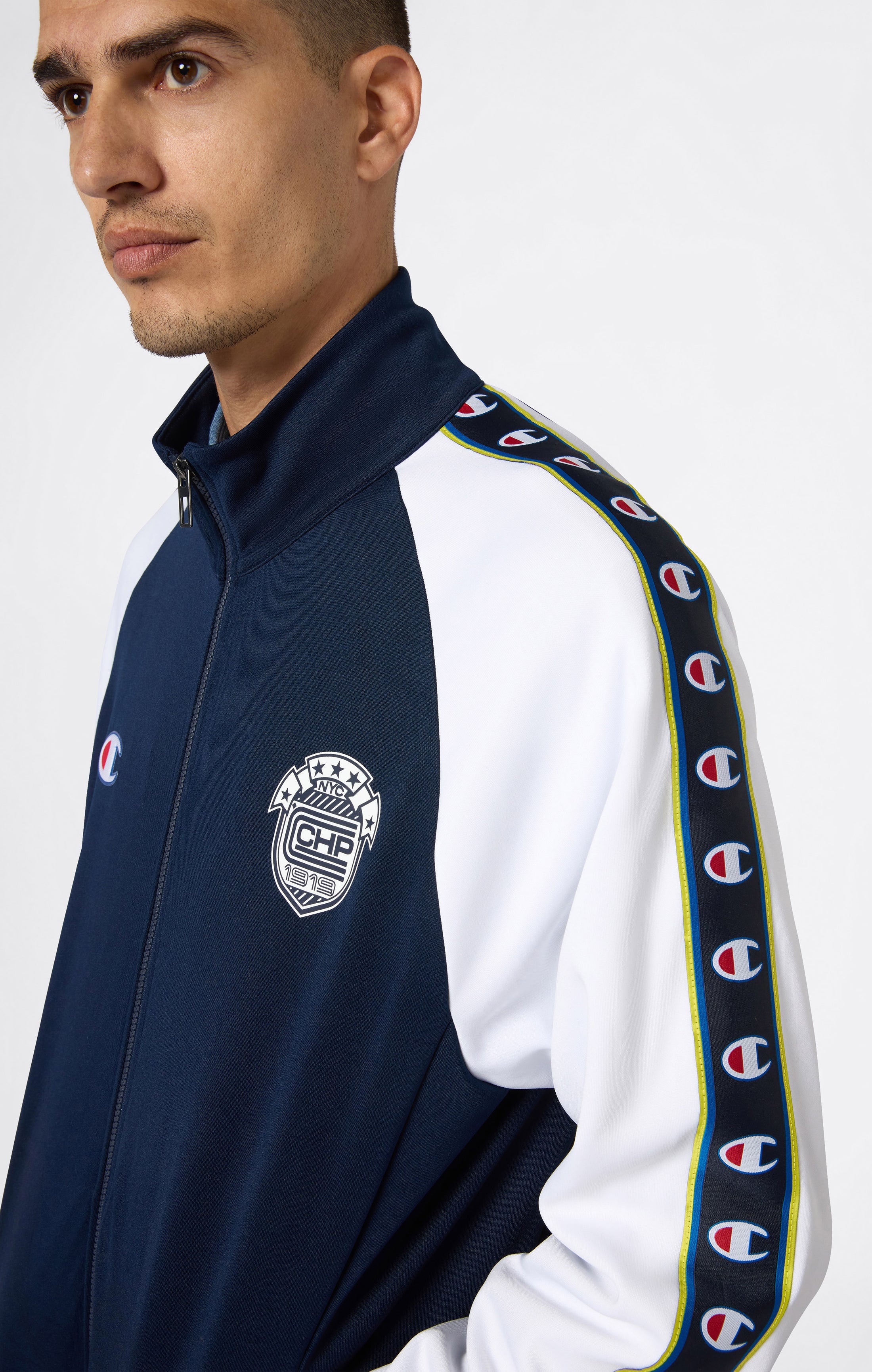 Felpa con Zip Intera da Uomo Sport Heritage
