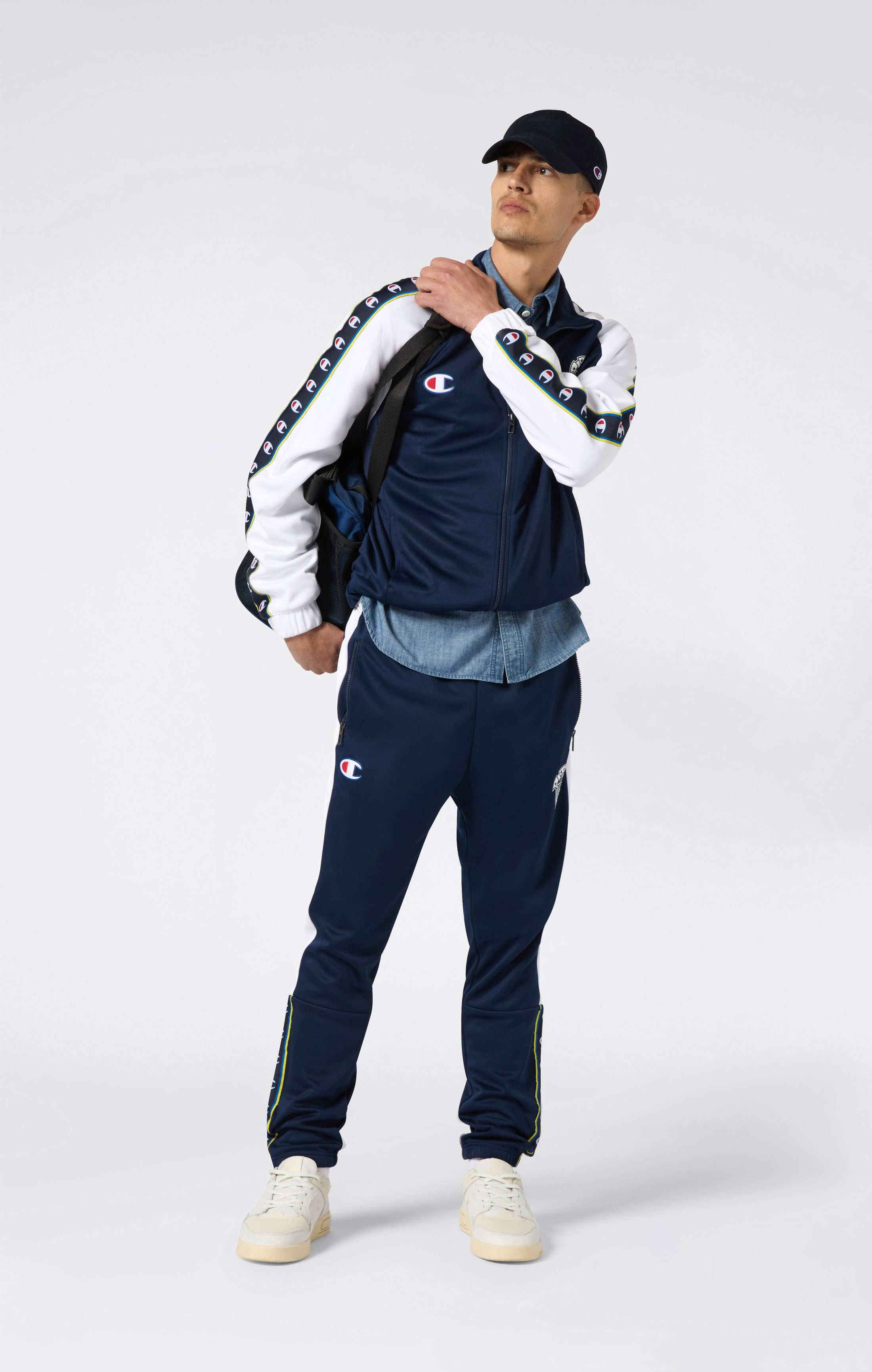Felpa con Zip Intera da Uomo Sport Heritage