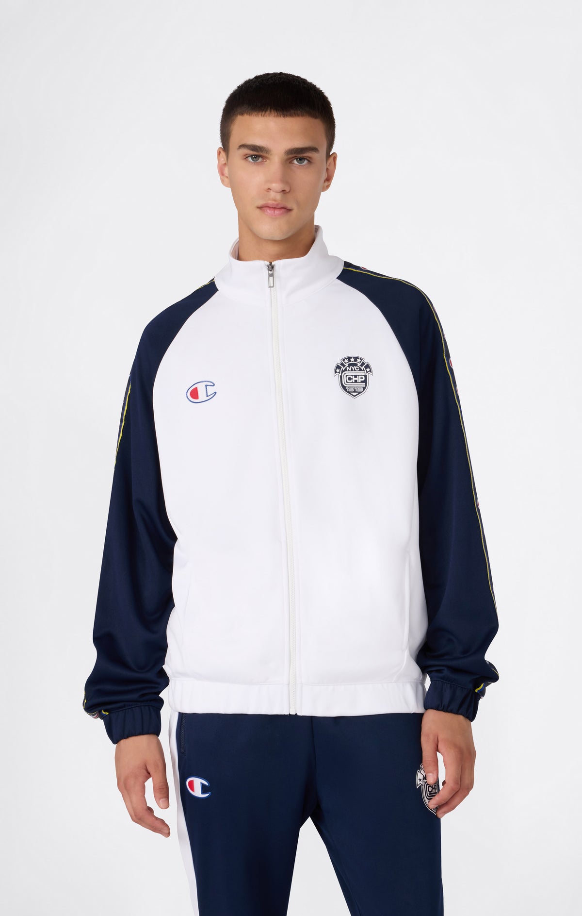 Felpa con Zip Intera da Uomo Sport Heritage