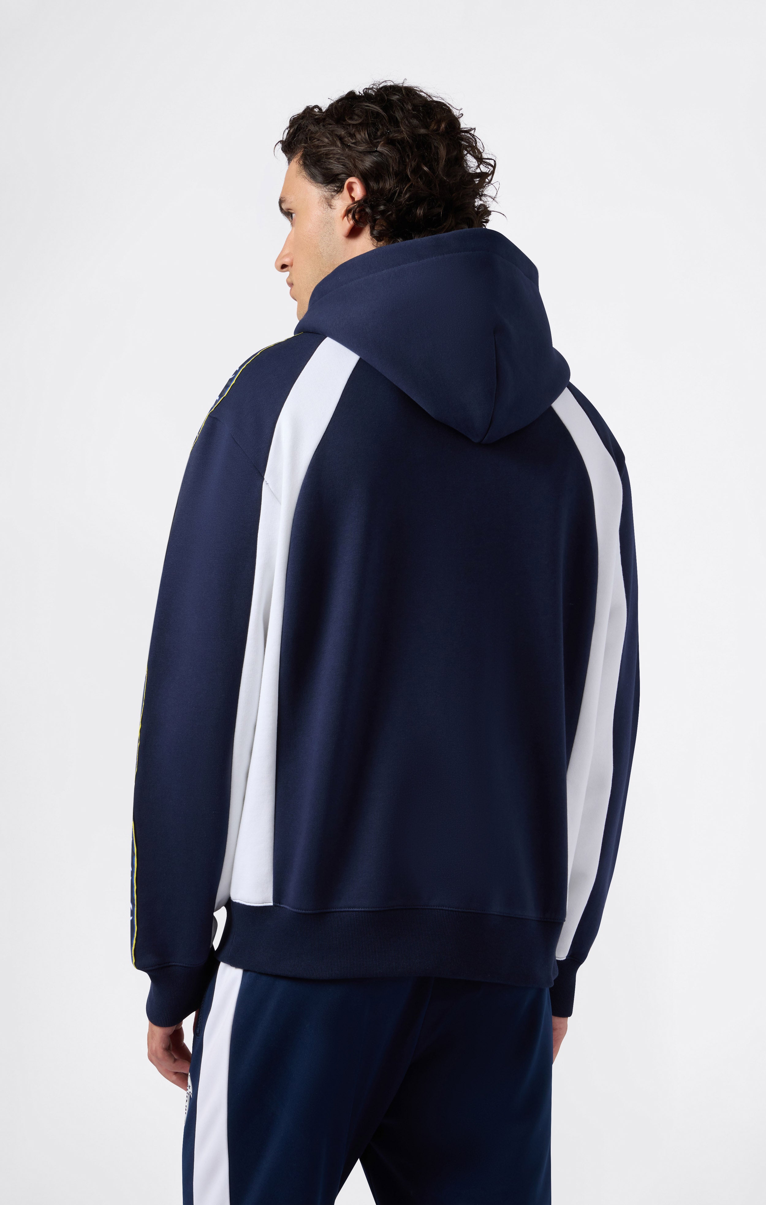 Felpa con Cappuccio Full Zip con interno felpato da Uomo Sport Heritage