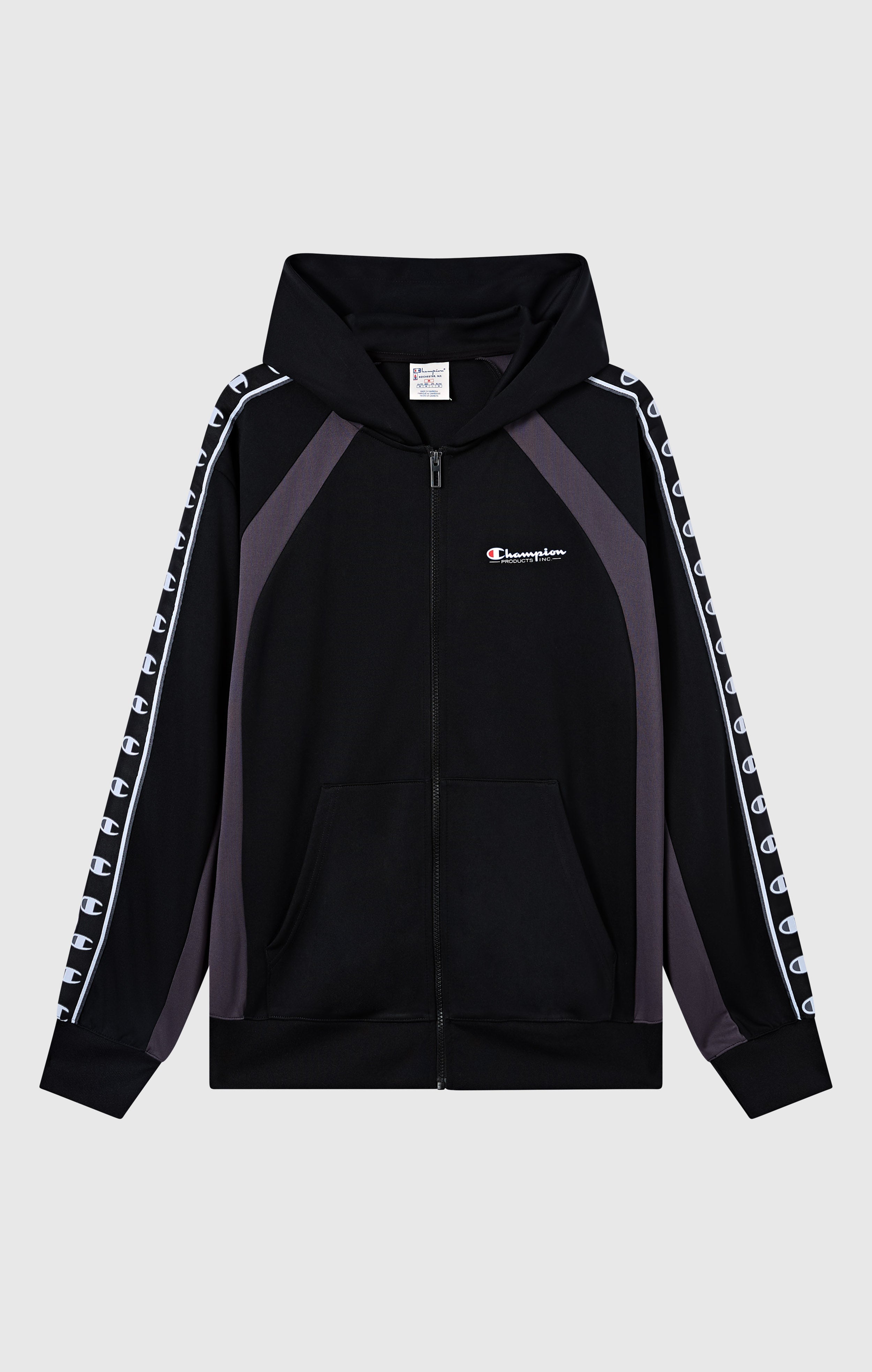 Felpa con Cappuccio Full Zip con interno felpato da Uomo Sport Heritage