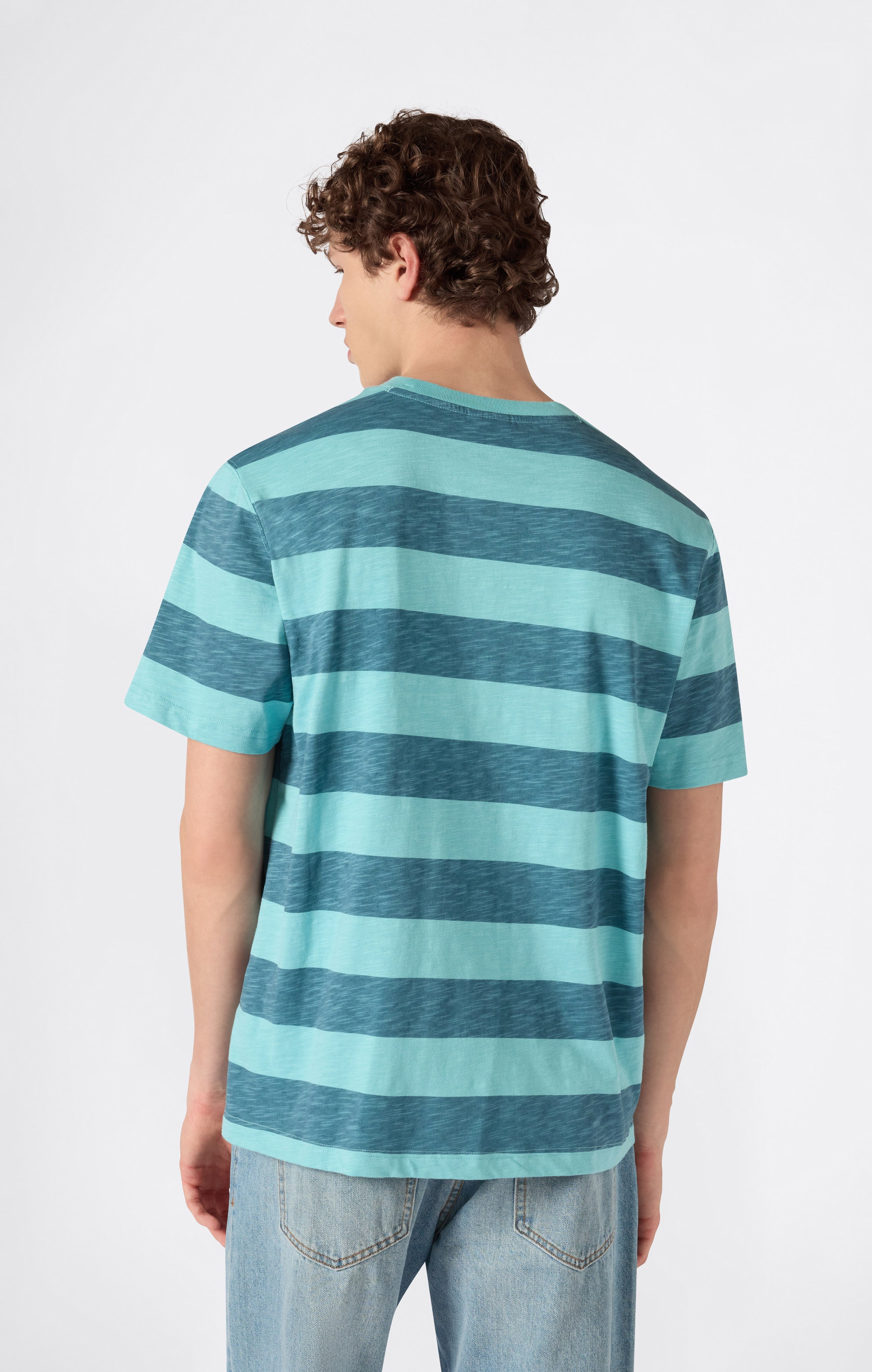 Men’s Striped T-Shirt with Pocket