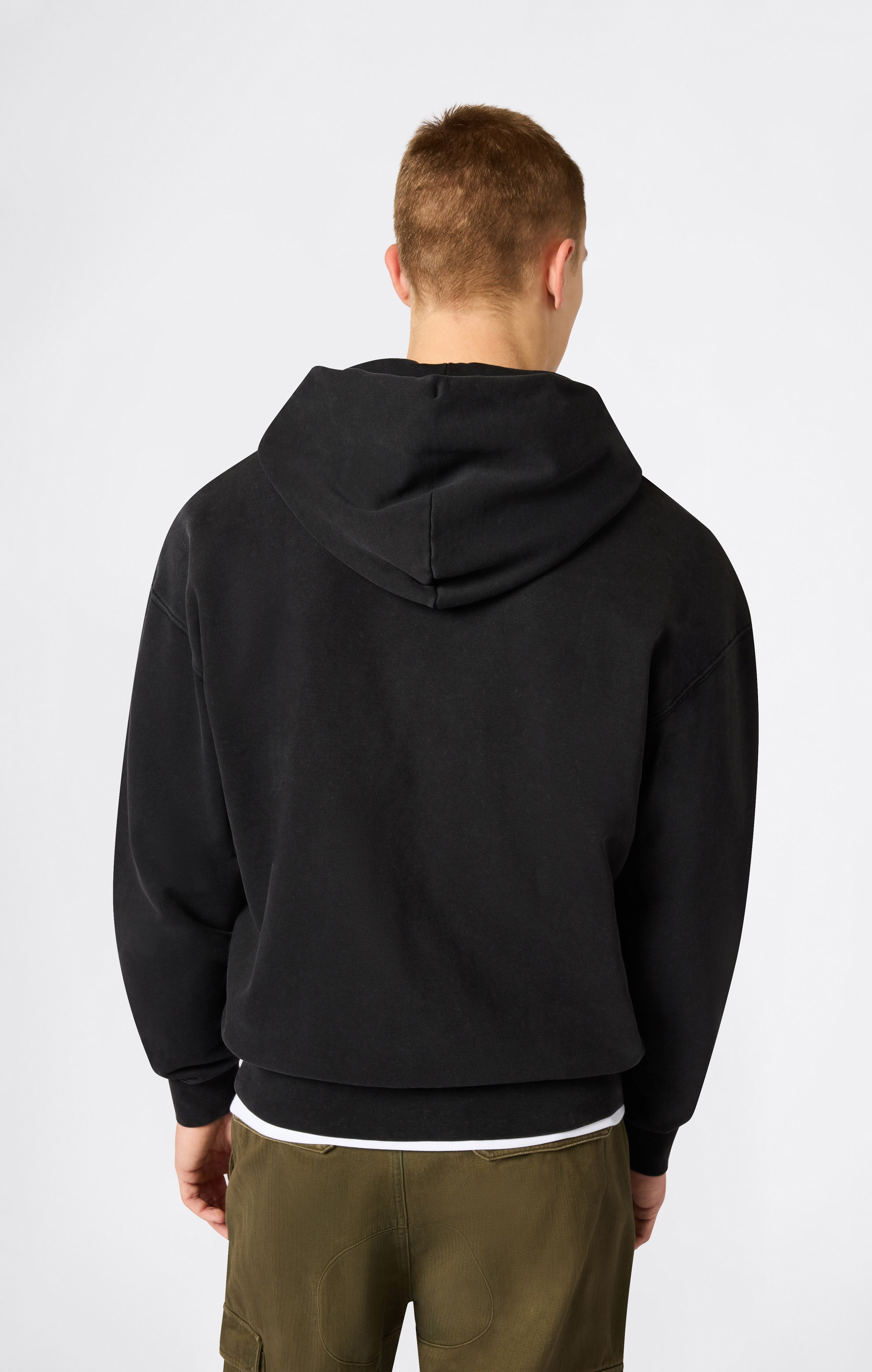 Felpa con Cappuccio e Zip Intera East West da Uomo