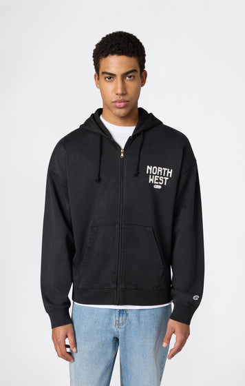 Men’s East West Full Zip Hooded Sweatshirt
