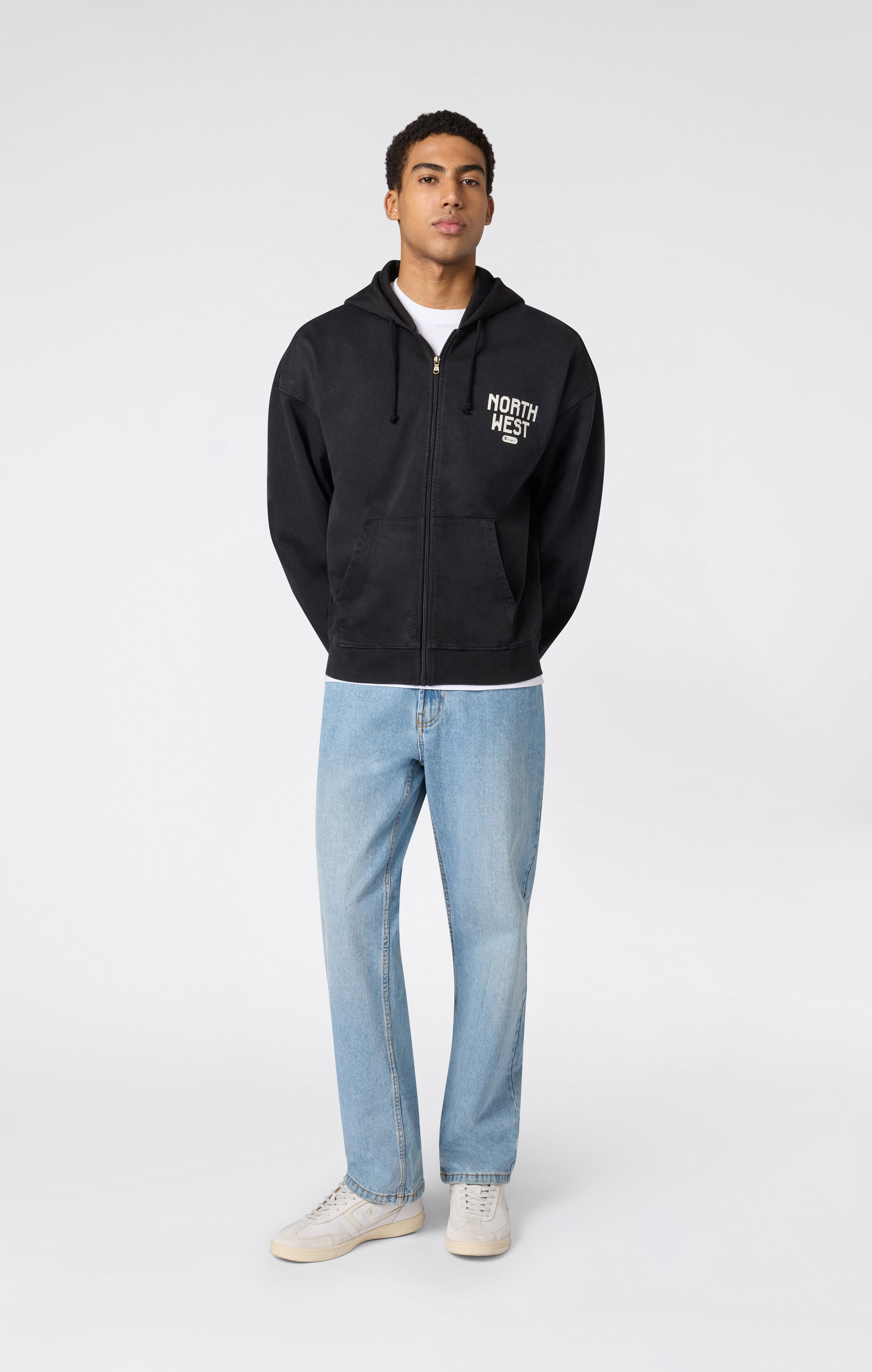 Men’s East West Full Zip Hooded Sweatshirt