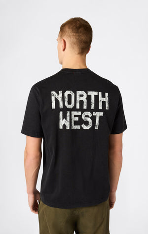 Men’s East West T-Shirt with Front and Back Graphic