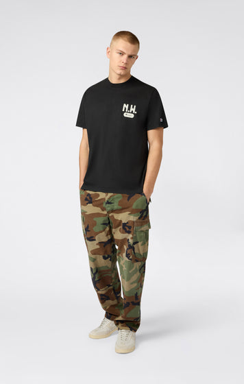 T-shirt East West con Grafica Fronte e Retro da Uomo