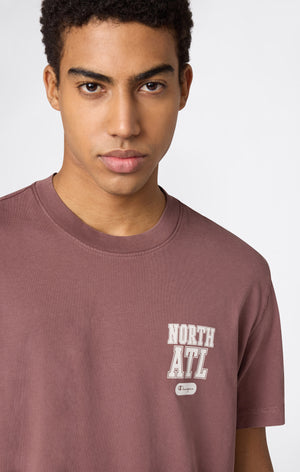 T-shirt East West con Grafica Fronte e Retro da Uomo