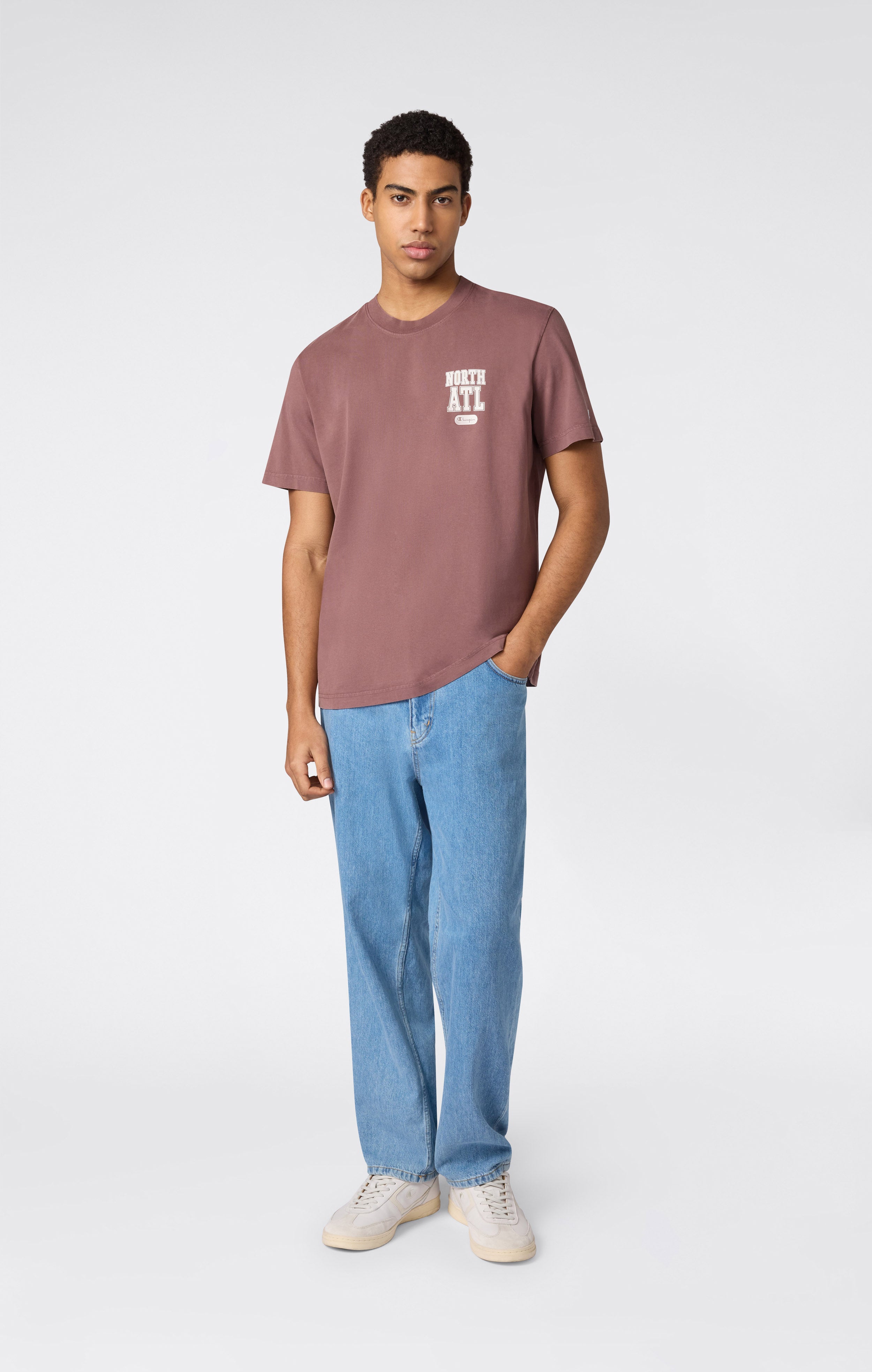 T-shirt East West con Grafica Fronte e Retro da Uomo