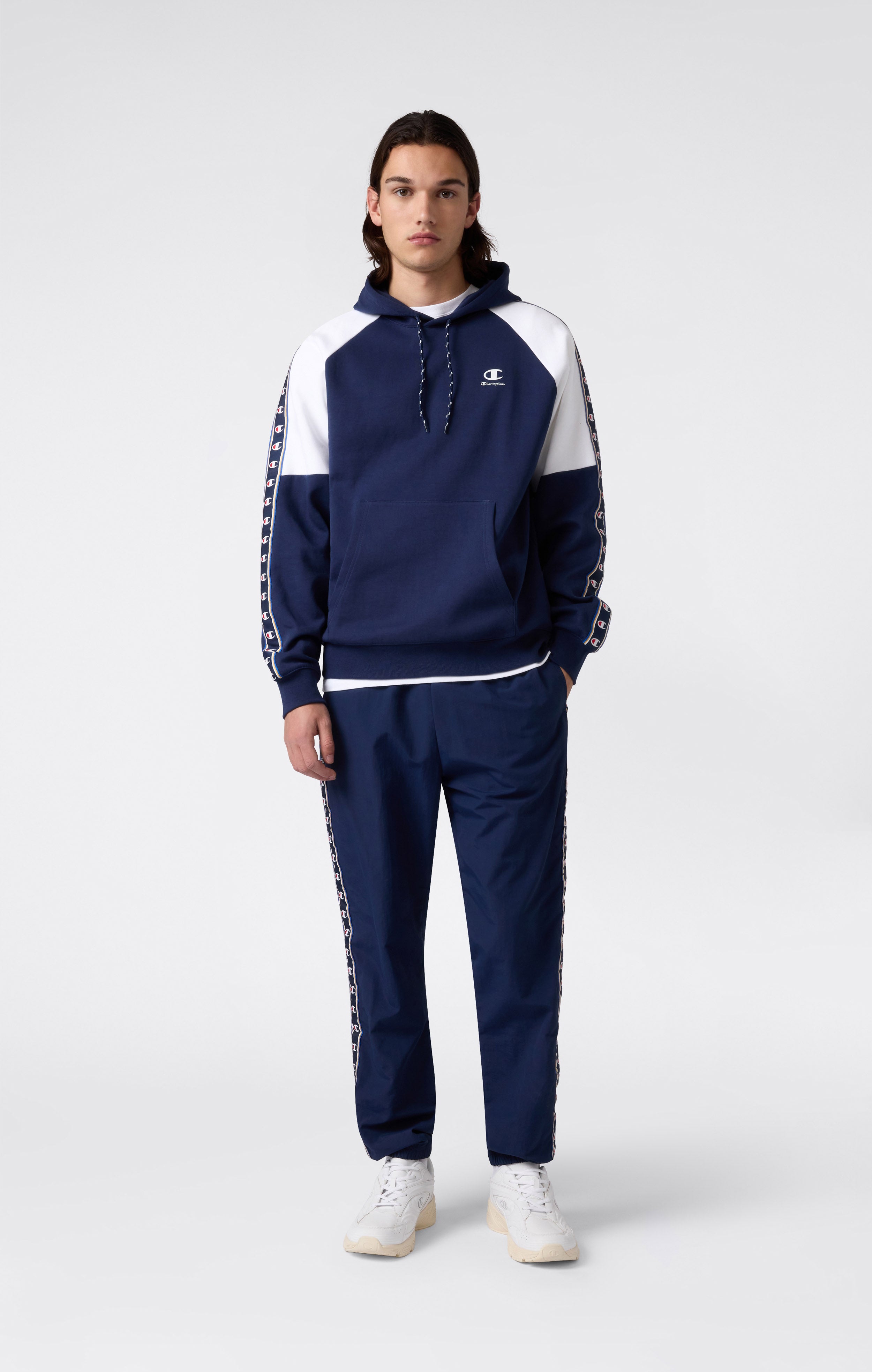 Men’s Interlock Tape Logo Hooded Sweatshirt