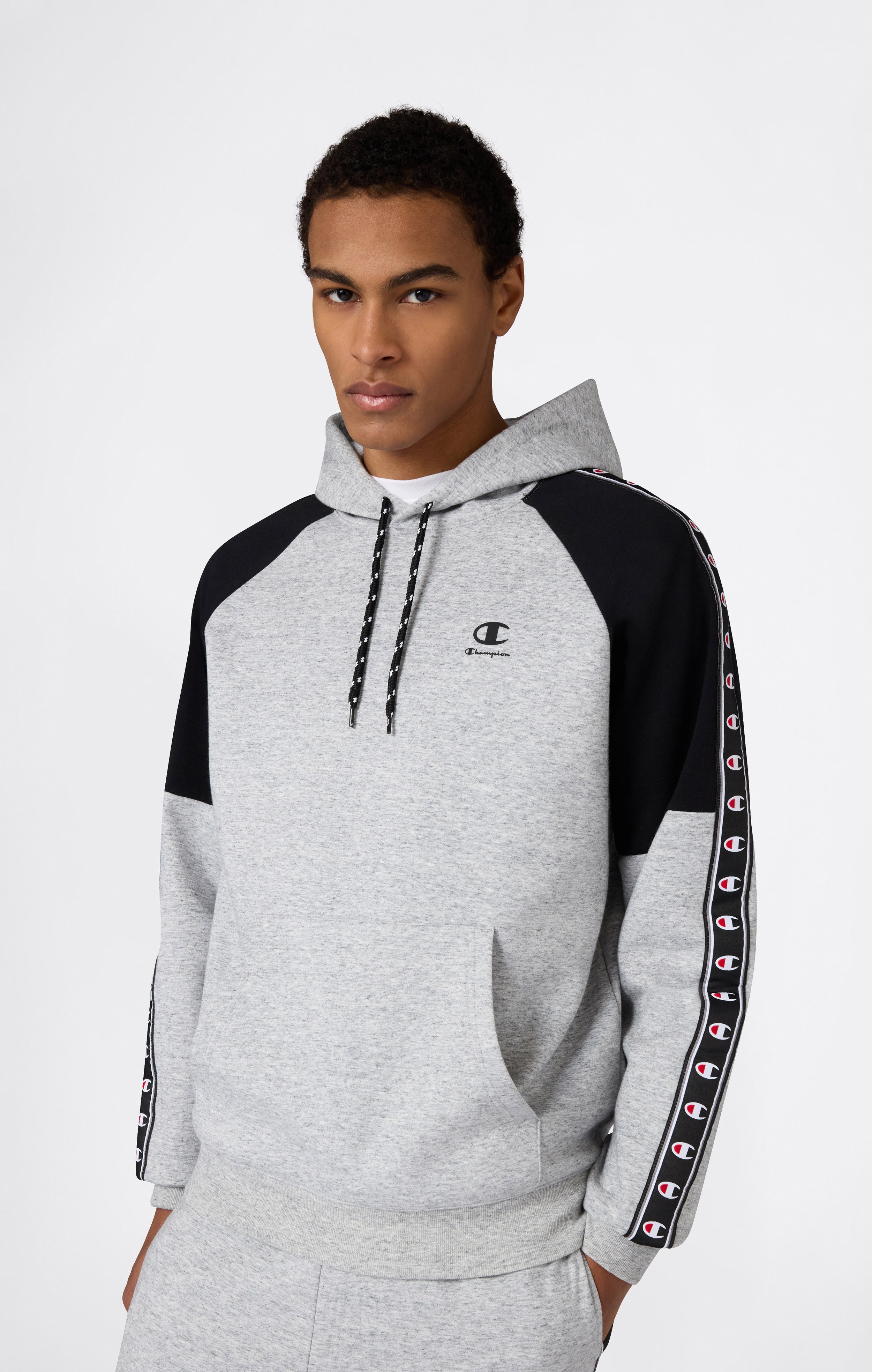 Men’s Interlock Tape Logo Hooded Sweatshirt