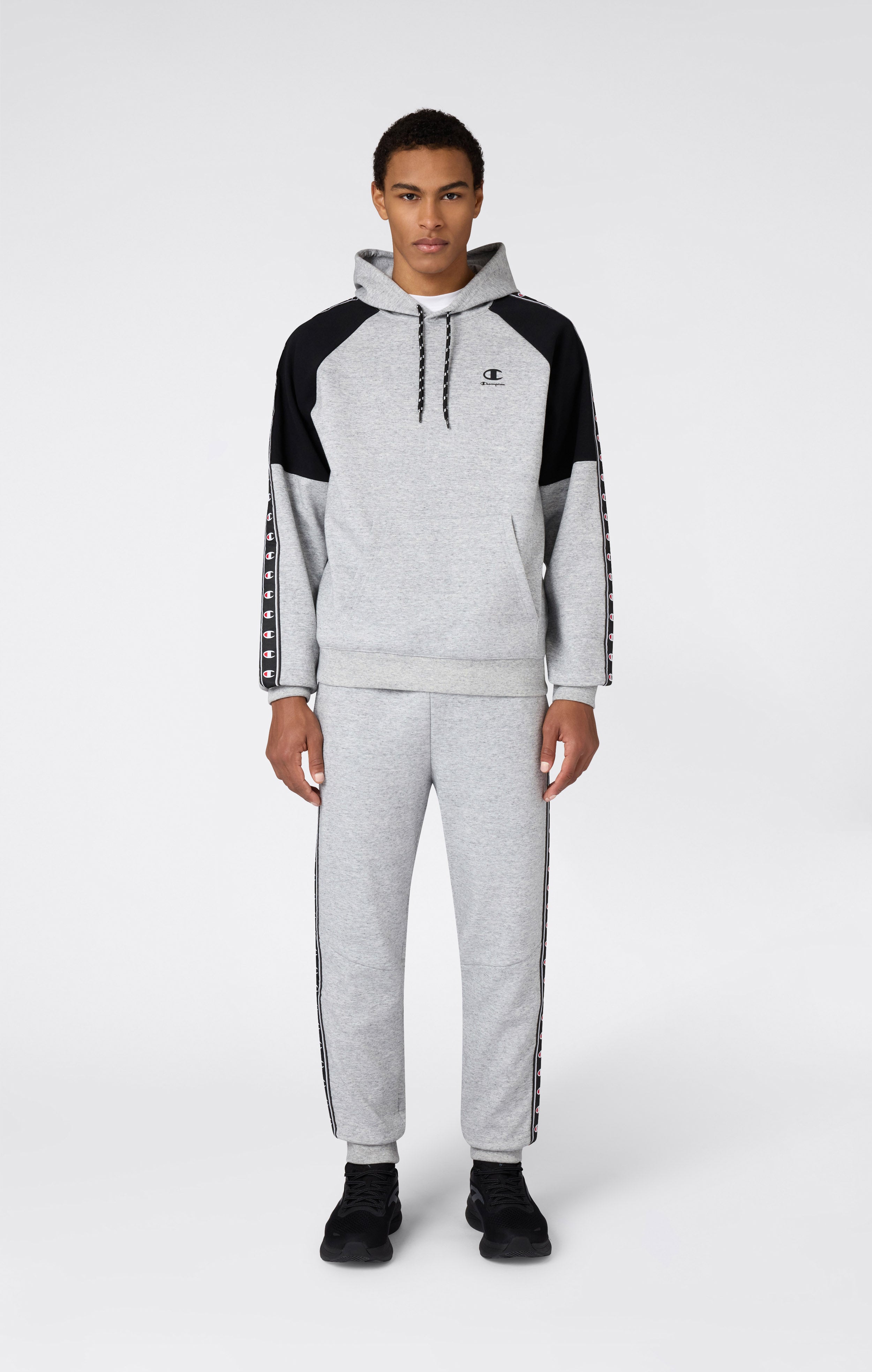 Men’s Interlock Tape Logo Hooded Sweatshirt