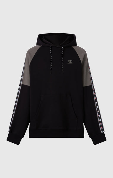 Sweat à Capuche en Interlock avec Tape Logo pour Homme