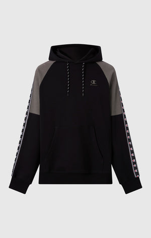 Sudadera con Capucha de Interlock con Tape Logo para Hombre