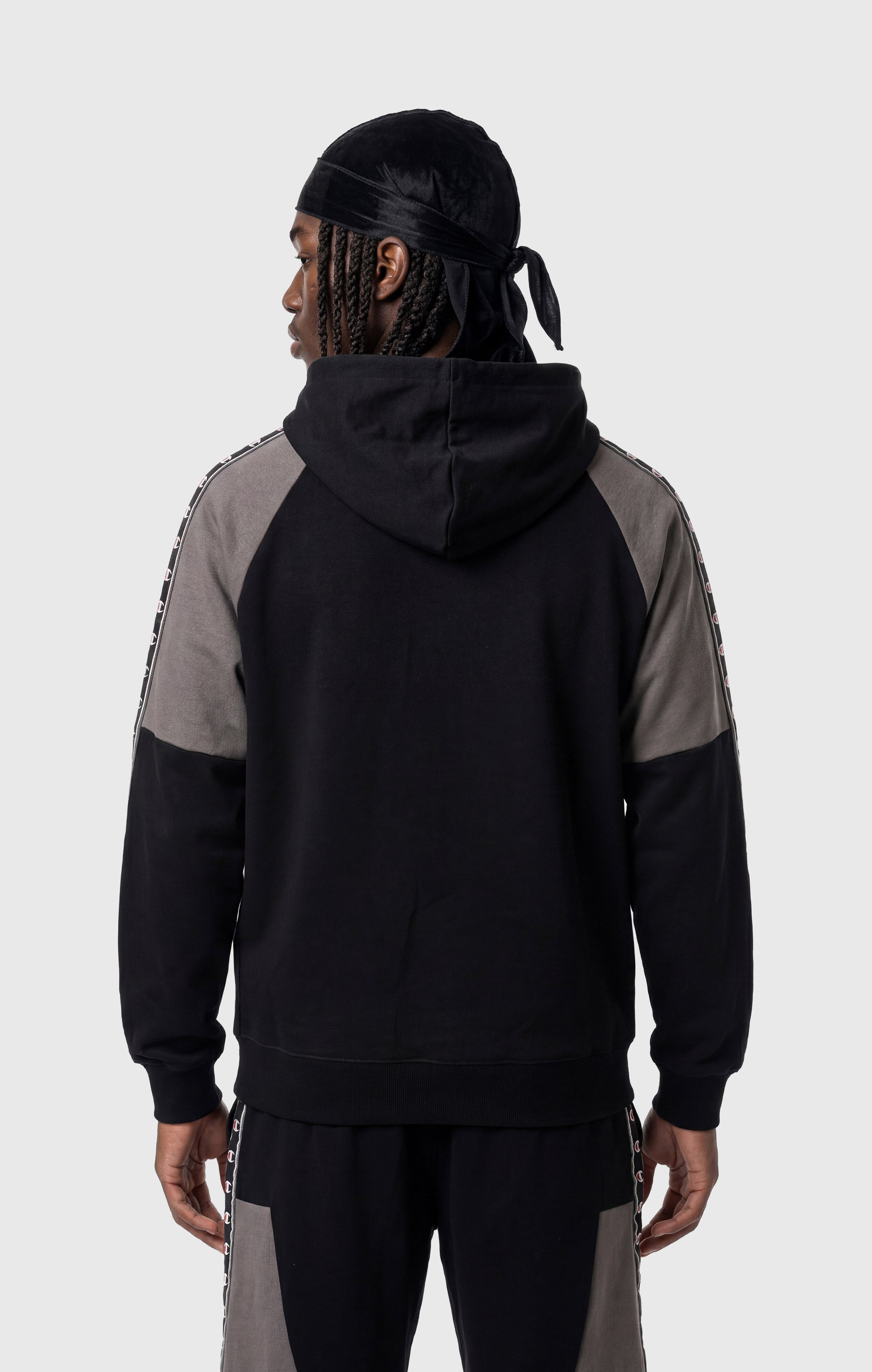 Sudadera con Capucha de Interlock con Tape Logo para Hombre