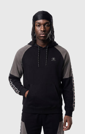 Sudadera con Capucha de Interlock con Tape Logo para Hombre