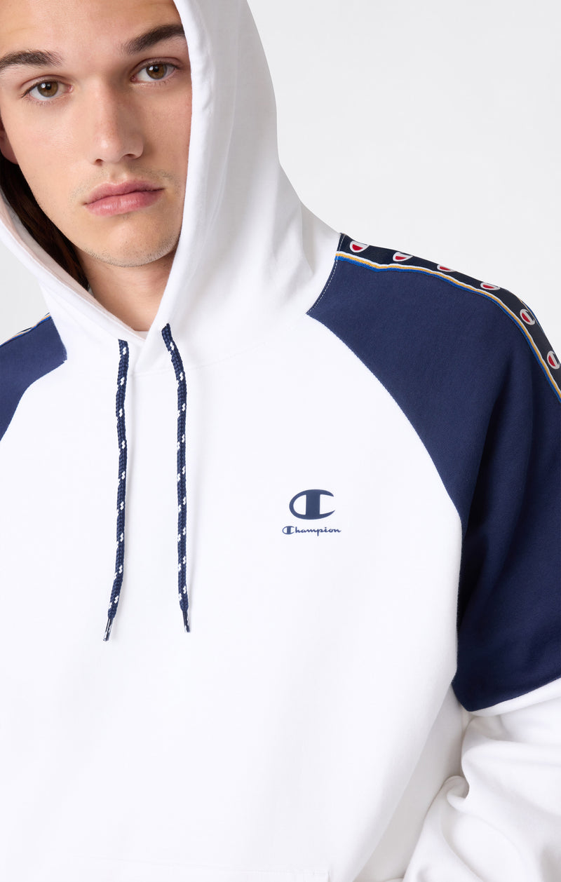 Sudadera con Capucha de Interlock con Tape Logo para Hombre