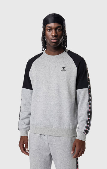 Men’s Interlock Tape Logo Crewneck Sweatshirt