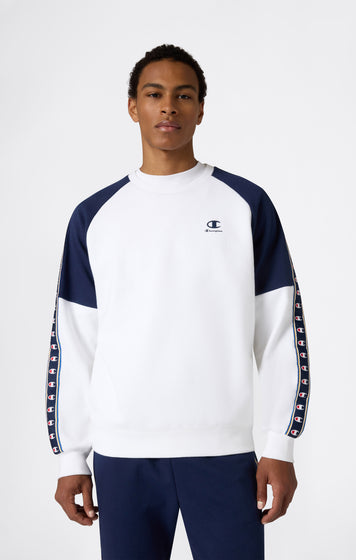 Men’s Interlock Tape Logo Crewneck Sweatshirt