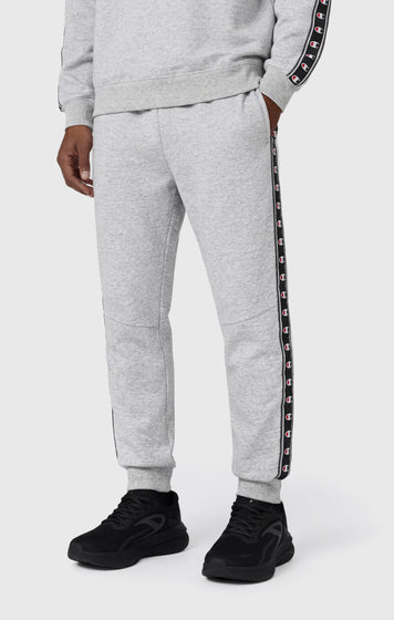 Pantalón de Interlock con Bajo en Canalé y Tape Logo para Hombre