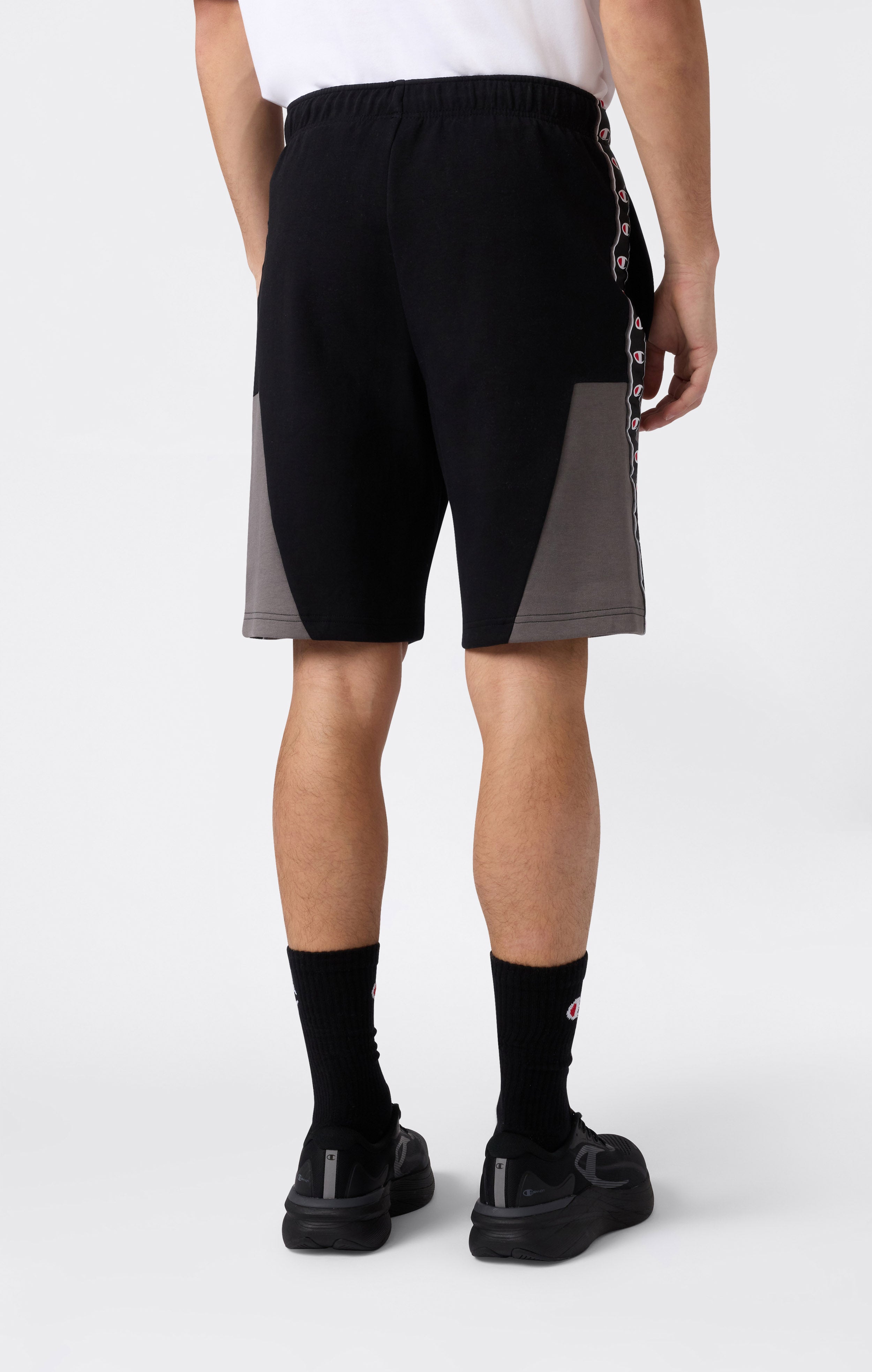 Short en Interlock avec Tape Logo pour Homme