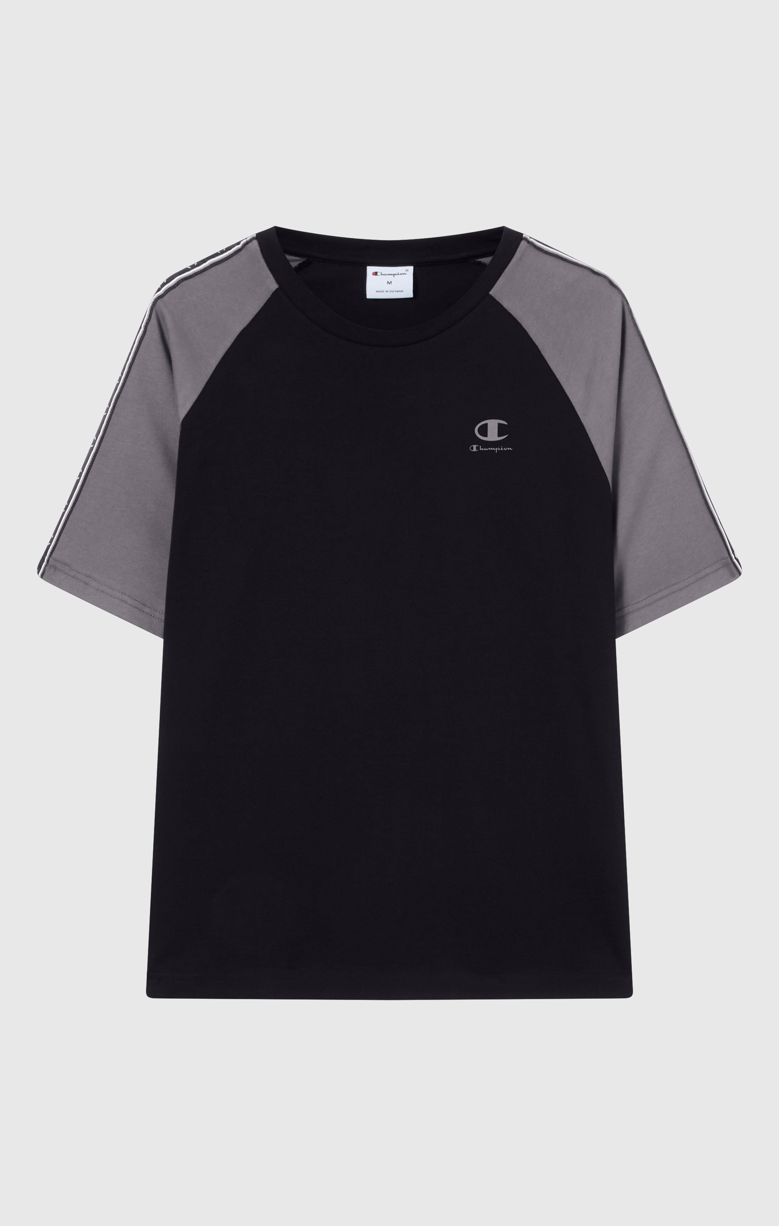 T-shirt Tape Logo con Maniche Raglan da Uomo