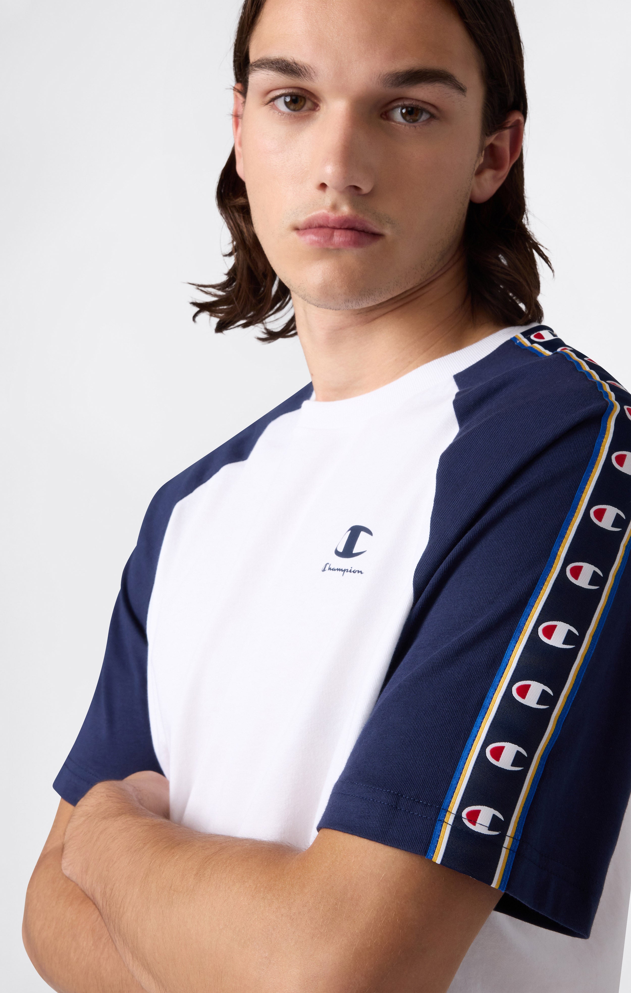 Men’s Tape Logo Raglan Sleeve T-Shirt