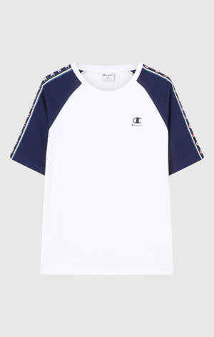 Herren T-Shirt mit Raglanärmeln und Tape Logo