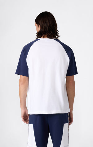 Herren T-Shirt mit Raglanärmeln und Tape Logo