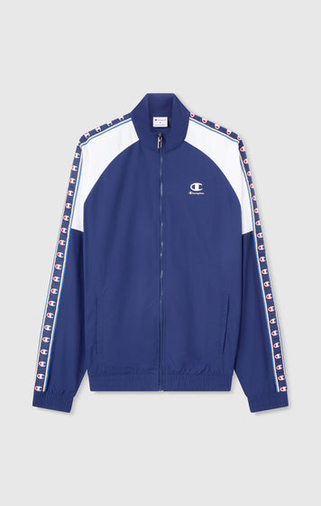 Men’s Track Top with Full Zip and Tape Logo