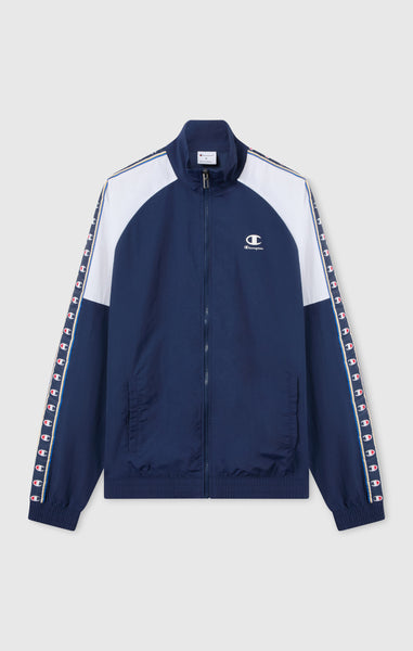 Men’s Track Top with Full Zip and Tape Logo