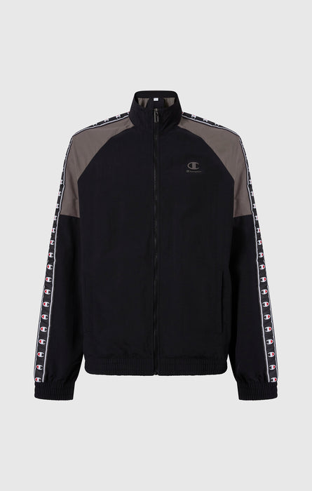 Men’s Track Top with Full Zip and Tape Logo