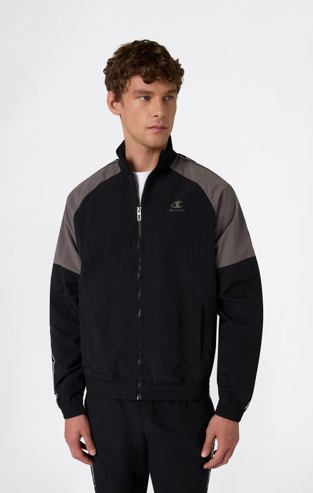 Men’s Track Top with Full Zip and Tape Logo