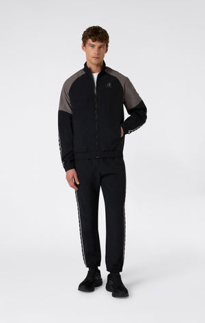 Track Top avec Zip Intégrale et Tape Logo pour Homme