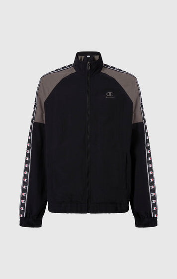 Men’s Track Top with Full Zip and Tape Logo