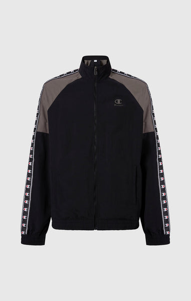 Men’s Track Top with Full Zip and Tape Logo