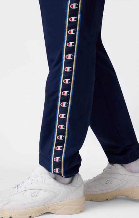 Pantaloni Track con Fondo Elasticizzato Tape Logo da Uomo