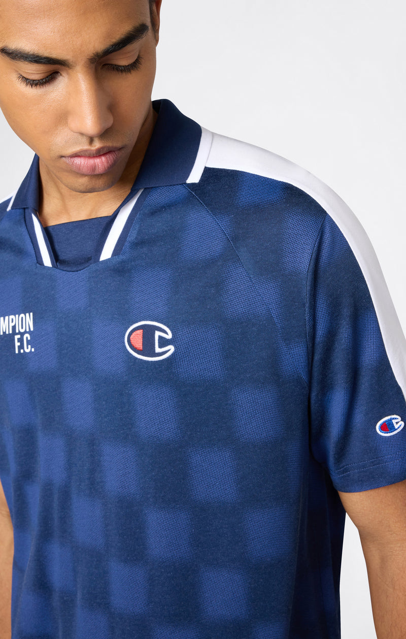 Herren Polo im Fußball-inspirierten Design