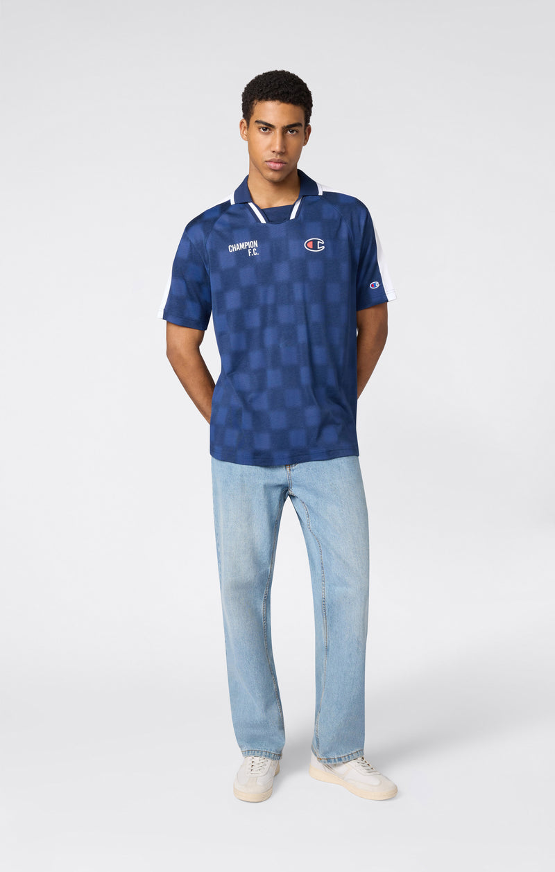 Herren Polo im Fußball-inspirierten Design