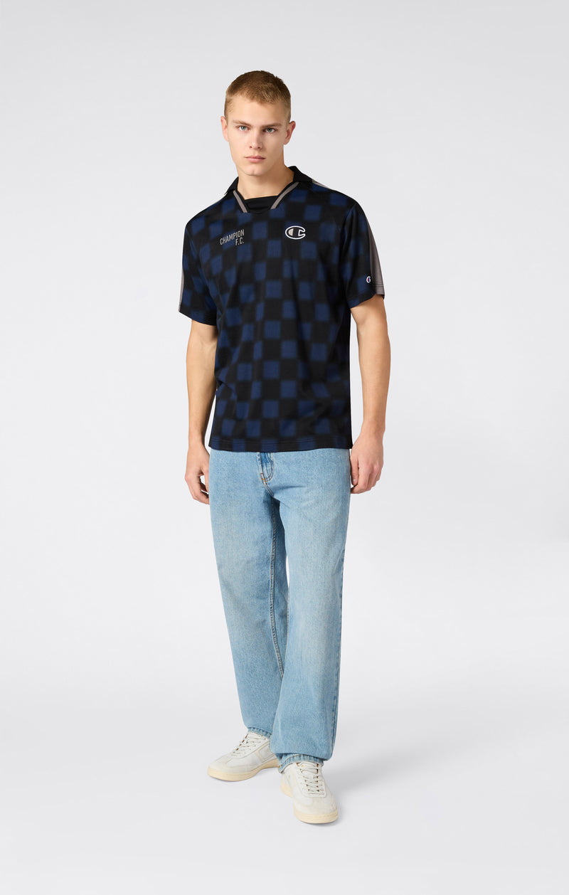 Herren Polo im Fußball-inspirierten Design