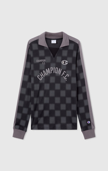 Polo manches longues d’inspiration football pour homme