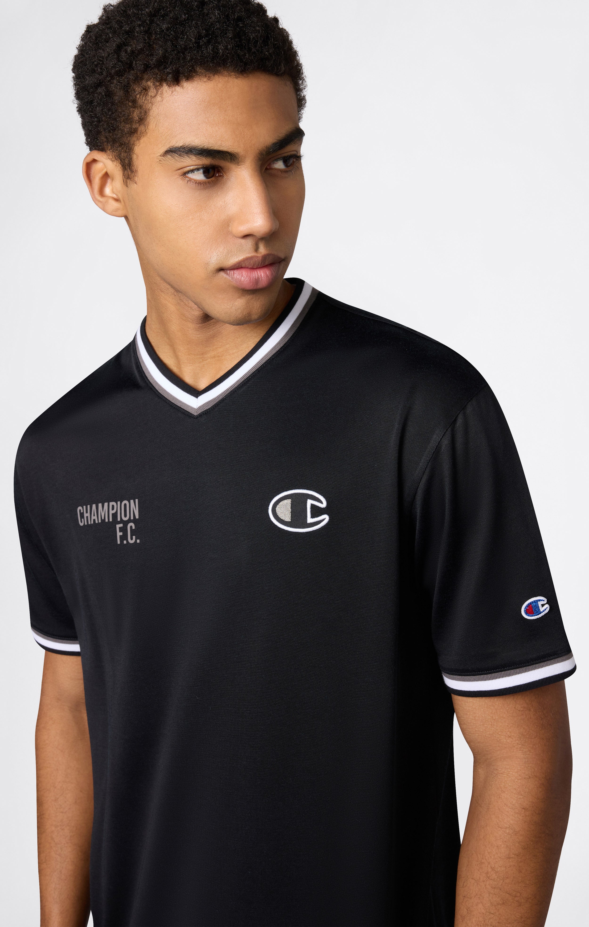 Men's Football-Inspired T-Shirt Black sport heritage | Champion